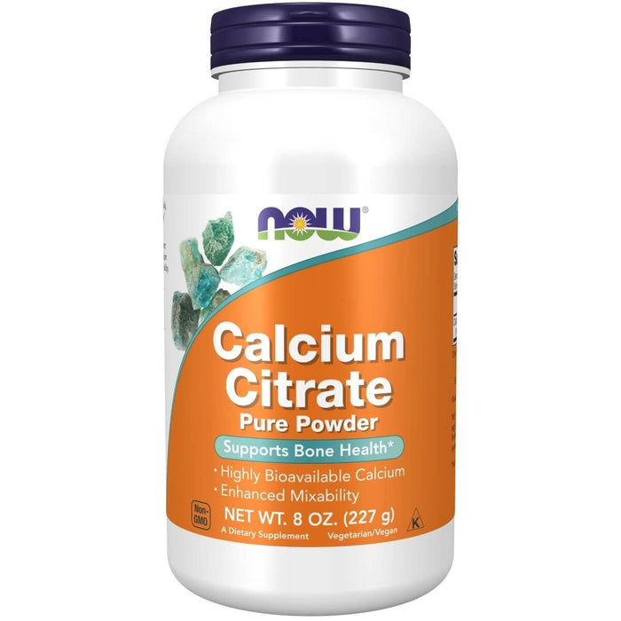 NOW Foods Calcium Citrate Powder 8oz (227g) - Vitamins & Minerals at MySupplementShop by NOW Foods