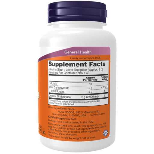 NOW Foods D-Mannose Powder 3oz (85g) - Special Formula at MySupplementShop by NOW Foods