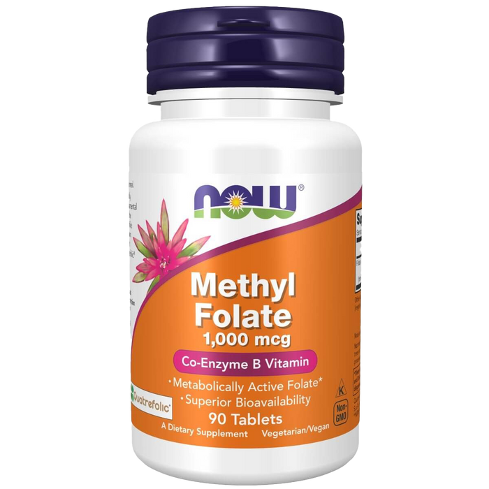 NOW Foods Methylfolat, 1000 mcg – 90 Tabletten