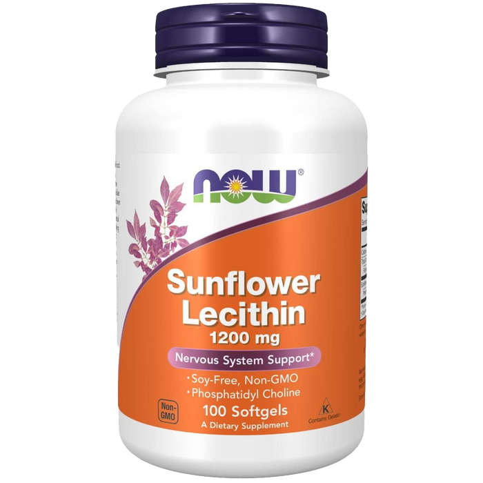 NOW Foods Sunflower Lecithin 1,200 mg 100 Softgels