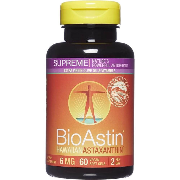 Nutrex BioAstin Supreme Astaxanthin 6mg 60 Vegan Softgels - Brain & Memory at MySupplementShop by Nutrex