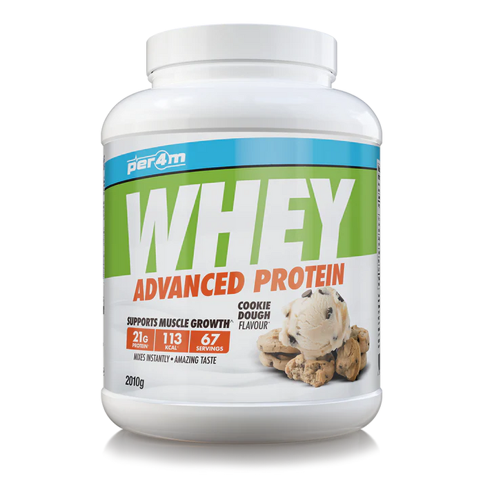 PER4M Whey Protein Powder 2.1kg - 67 Servings | 21g Protein per Serving, Zero Sugar, Gluten-Free