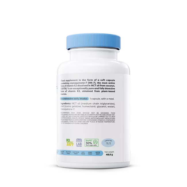 Osavi Vitamin K2 MK7 100mcg  120 softgels - Nutritional Supplement at MySupplementShop by Osavi