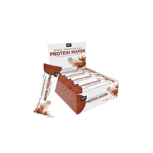 QNT Protein Wafer Bar 12 x 35g - Belgian Chocolate - Sports Nutrition at MySupplementShop by QNT