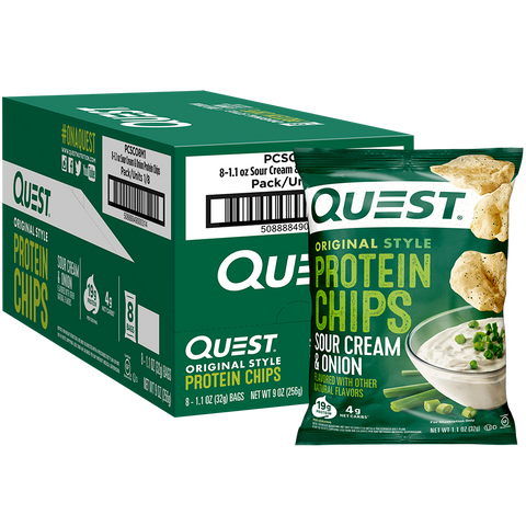 Quest Nutrition Protein Chips 8x32g - Food Cupboard at MySupplementShop by Quest Nutrition