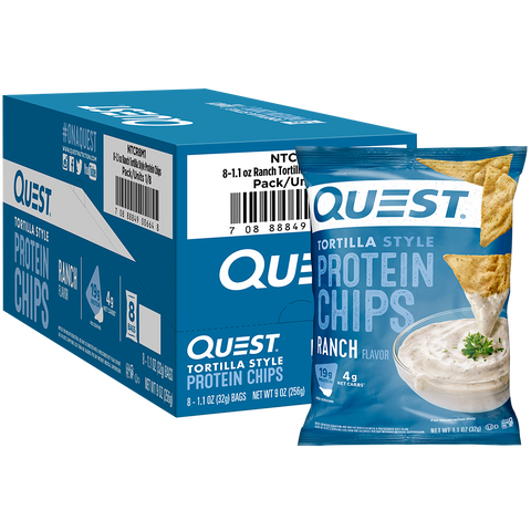 Quest Nutrition Protein Chips 8x32g - Food Cupboard at MySupplementShop by Quest Nutrition