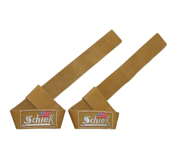 Schiek 1000LLS - Leather Lifting Straps - Brown - Lifting Straps at MySupplementShop by Schiek Sports