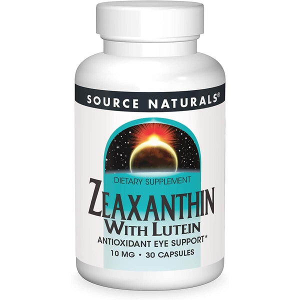 Source Naturals Zeaxanthin with Lutein 10mg 30 Capsules - Eyes & Vision at MySupplementShop by Source Naturals