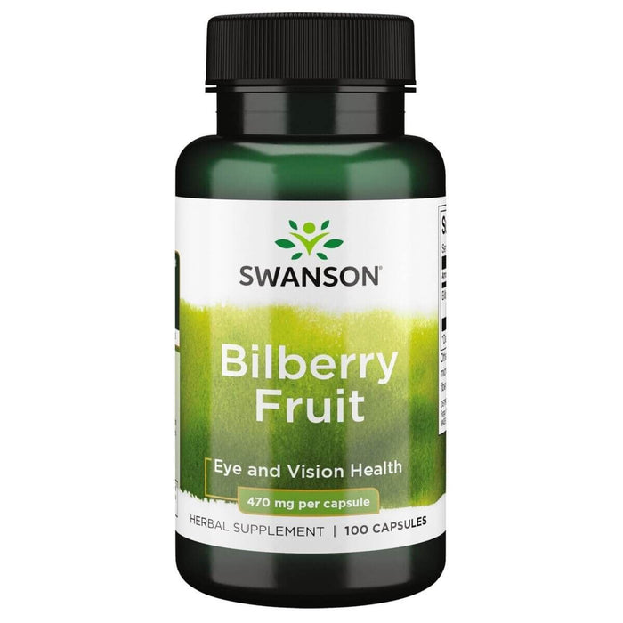 Swanson Bilberry Fruit 470 mg 100 Capsules - Supplements at MySupplementShop by Swanson