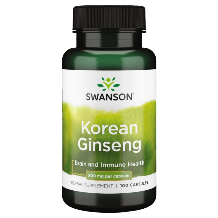 Swanson Korean Ginseng 500mg 100 Capsules