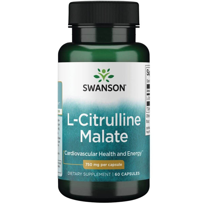 Swanson L-Citrulline Malate 750 mg 60 Capsules - Amino Acids and BCAAs at MySupplementShop by Swanson