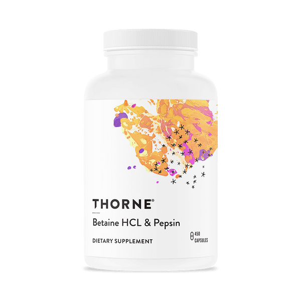 Thorne Research Betaine HCL & Pepsin 450 Capsules - Digestive Health at MySupplementShop by Thorne