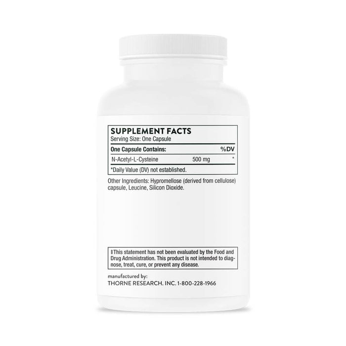 Thorne Research NAC (N-Acetyl-cysteine) 90 Capsules - Liver Support at MySupplementShop by Thorne