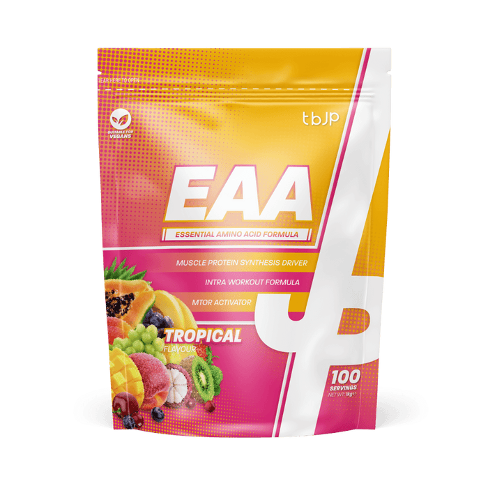 Trained by JP EAA 1kg – Complete Essential Amino Acid Formula in 7 Delicious Flavours - EAA Supplement at MySupplementShop by Trained By JP