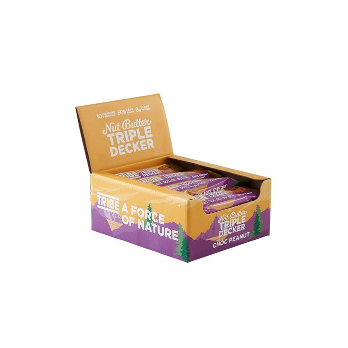 Tribe Triple Decker Bar- 40g x 12 - Honeycomb - Protein Bars at MySupplementShop by TRIBE