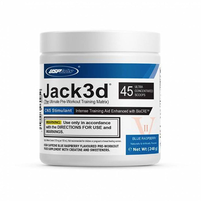 USP Labs Jack3d Advanced 248g - Blue Raspberry - Pre Workout Energy at MySupplementShop by USP Labs