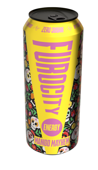 Furocity Energy Drink 12x500ml - Mango Mayhem - Energy Drinks at MySupplementShop by Furocity