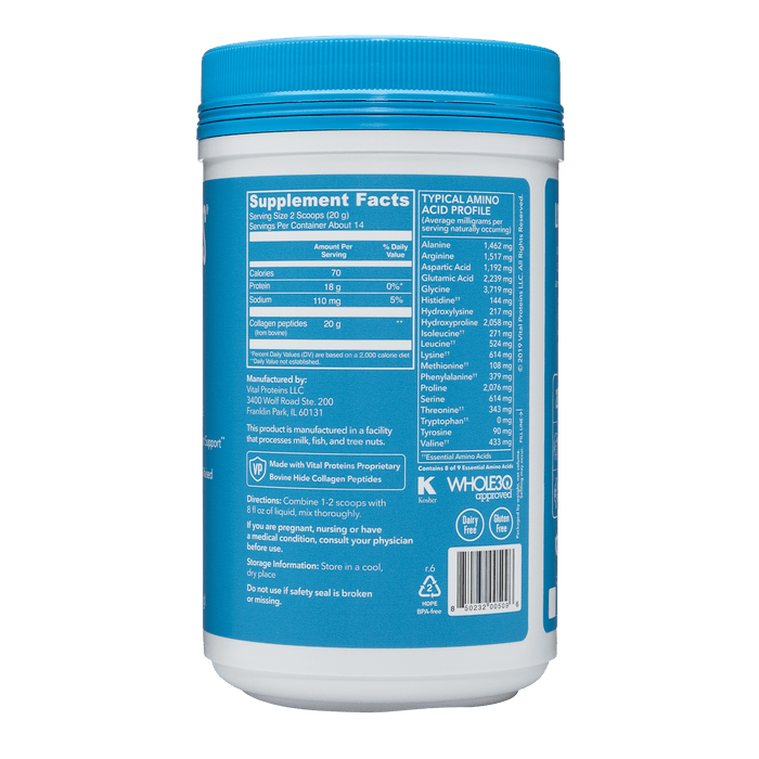 Vital Proteins Collagen Peptides 284g - Unflavoured - Vitamins & Supplements at MySupplementShop by Vital Proteins