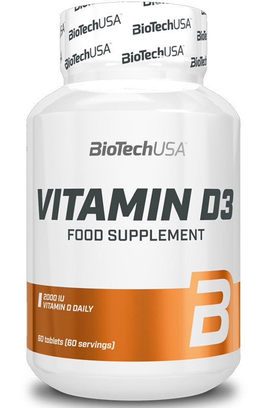 BioTechUSA Vitamin D3, 50mcg - 120 tabs - Sports Supplements at MySupplementShop by BioTechUSA