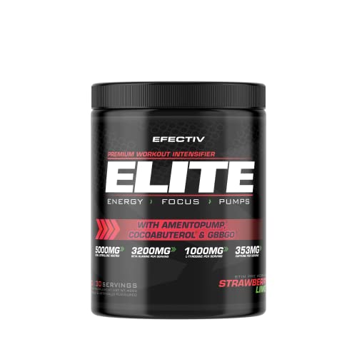 Efectiv Nutrition ELITE Pre Workout 420g Strawberry Lime - Health Foods at MySupplementShop by Efectiv Nutrition