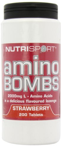 NutriSport Amino Bombs 200 count Strawberry - Default Title - Sports Nutrition at MySupplementShop by Nutrisport