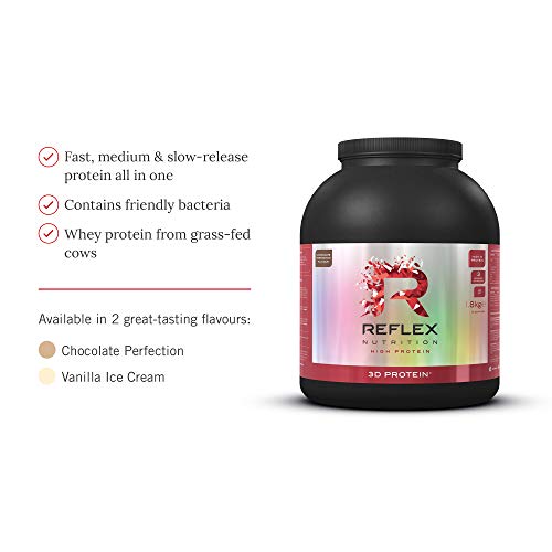 Reflex Nutrition 3D Protein 1.8kg Chocolate Perfection - Sports Nutrition at MySupplementShop by Reflex Nutrition