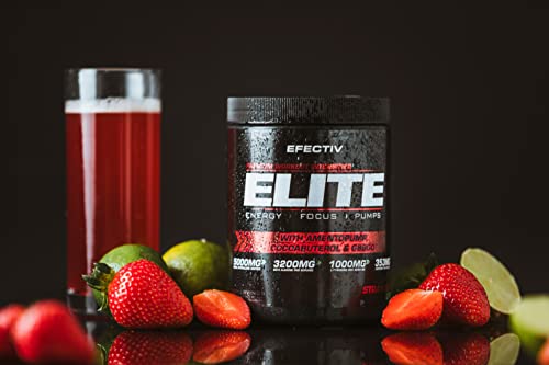 Efectiv Nutrition ELITE Pre Workout 420g Strawberry Lime - Health Foods at MySupplementShop by Efectiv Nutrition