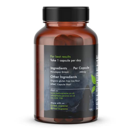 Himalayan Shilajit Capsules - Trace Minerals, 60 Capsules, 2 Months - Sports Nutrition at MySupplementShop by Feel Supreme