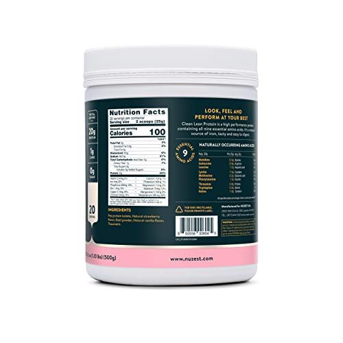 Nuzest Clean Lean Protein 500g Wild Strawberry - Sports Nutrition at MySupplementShop by Nuzest