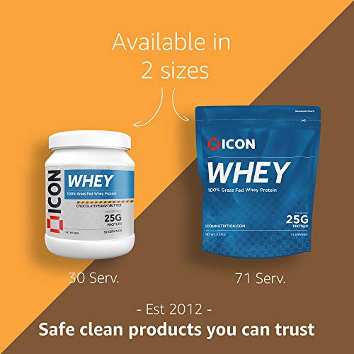 ICON Nutrition Whey Protein Powder 960g 30 Servings - Chocolate Peanut Butter - Sports Nutrition at MySupplementShop by ICON Nutrition