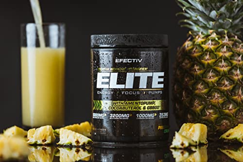 Efectiv Nutrition ELITE Pre Workout 420g Pineapple - Health Foods at MySupplementShop by Efectiv Nutrition