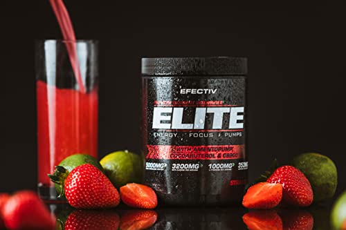 Efectiv Nutrition ELITE Pre Workout 420g Strawberry Lime - Health Foods at MySupplementShop by Efectiv Nutrition