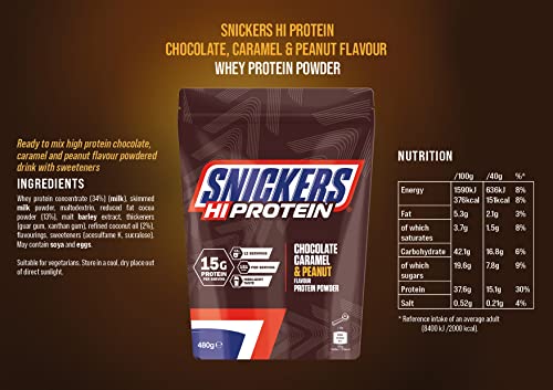 Snickers Protein Powder 480g - Health Foods at MySupplementShop by Snickers