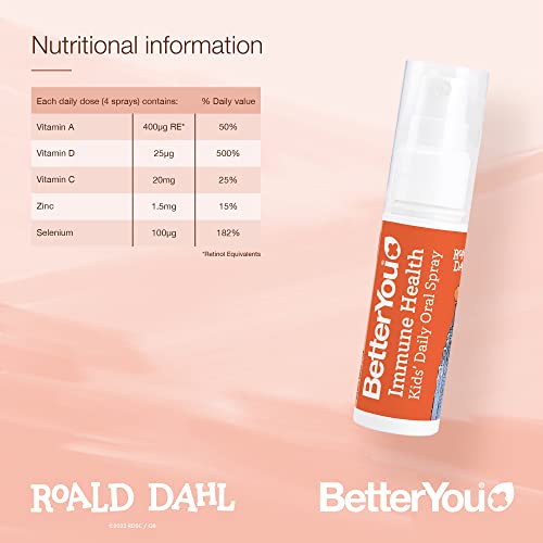 BetterYou Roald Dahl Immune Health Oral Spray 25ml - Vitamins & Minerals at MySupplementShop by BetterYou