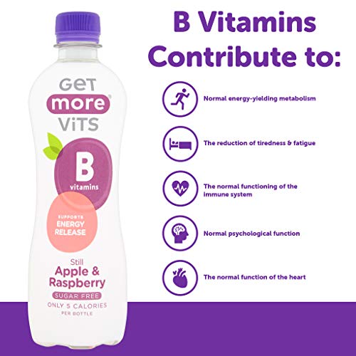 Get More Vits Vitamin B 12x500ml Still Apple & Raspberry - Sports Nutrition at MySupplementShop by Get More Vits