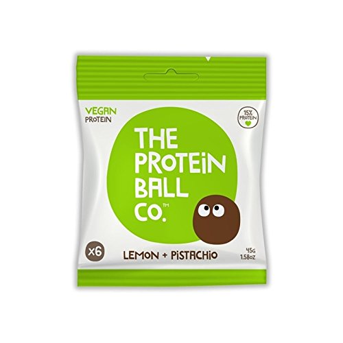 The Protein Ball Co Vegan Protein Balls Lemon & Pistachio 10x45g - Sports Nutrition at MySupplementShop by The Protein Ball Co