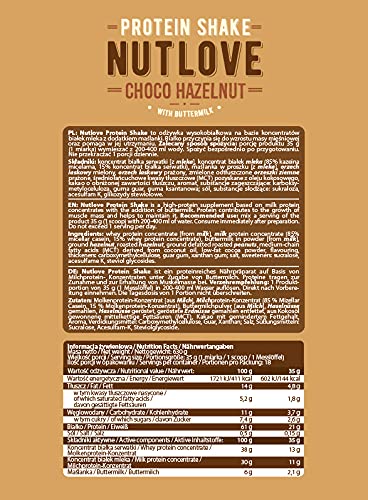 Allnutrition Nutlove Protein Shake, Choco Hazelnut - 630 grams - Protein at MySupplementShop by Allnutrition