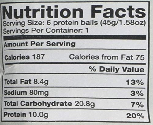 The Protein Ball Co Peanut Butter Nutrition Balls 10 pack (10 x 45 g) - Sports Nutrition at MySupplementShop by The Protein Ball Co.