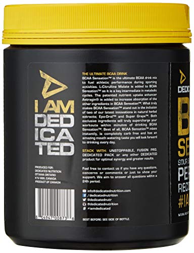 Dedicated Nutrition BCAA Sensation 405g Sour Bombs - Sports Nutrition at MySupplementShop by Dedicated Nutrition