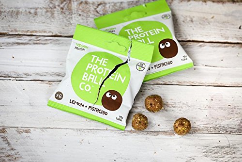 The Protein Ball Co Vegan Protein Balls Lemon & Pistachio 10x45g - Sports Nutrition at MySupplementShop by The Protein Ball Co