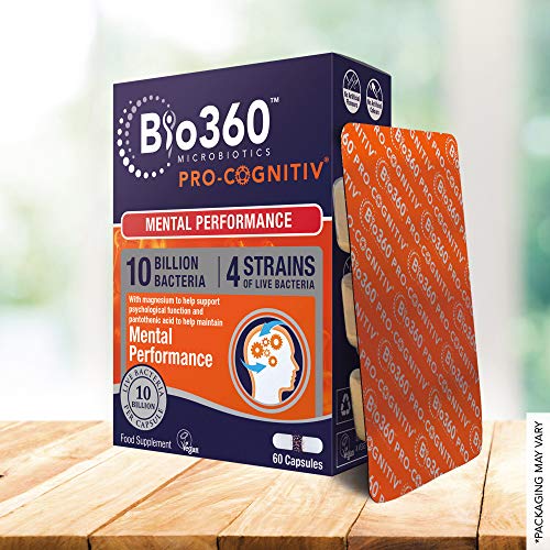 Bio360 Pro-Cognitiv (10 Billion Bacteria)|from Natures Aid|Mental Performance*|60 Capsules - Combination Multivitamins & Minerals at MySupplementShop by natures aid