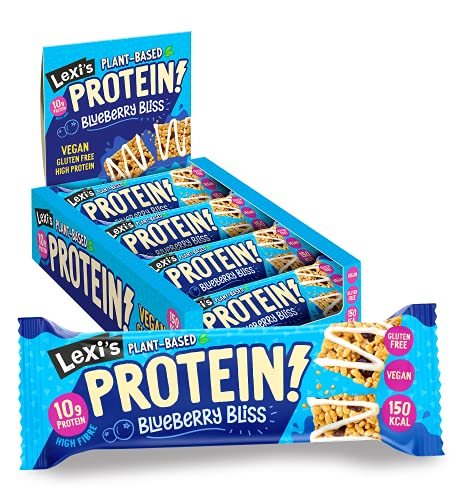 Lexi's Crispy Protein Bars 12x40g Blueberry Bliss - Default Title - Sports Nutrition at MySupplementShop by Lexi's