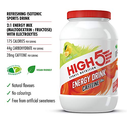 High 5 Energy Drink Caffeine Citrus 2.2kg - Sports Nutrition at MySupplementShop by High 5