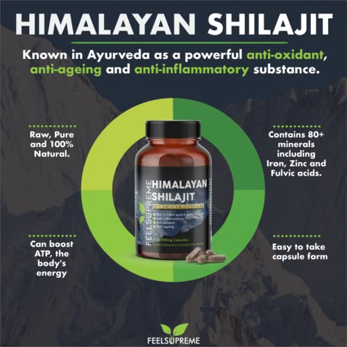 Himalayan Shilajit Capsules - Trace Minerals, 60 Capsules, 2 Months - Sports Nutrition at MySupplementShop by Feel Supreme