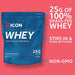 ICON Nutrition 100% Whey Protein 2.27kg Strawberry Milkshake - Sports Nutrition at MySupplementShop by ICON Nutrition