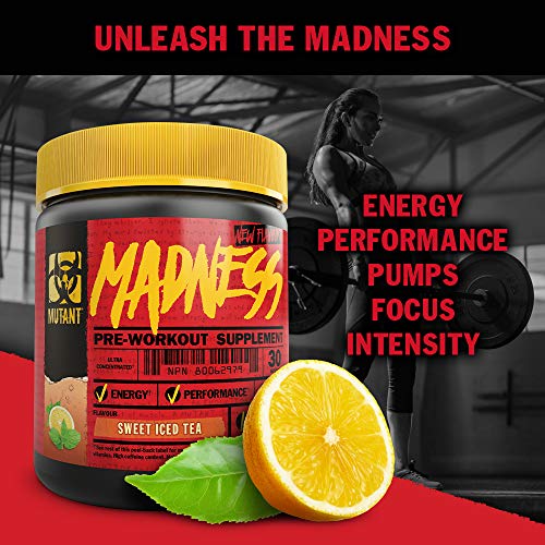 MUTANT Madness | Original Mutant Pre-Workout Powder| High-Intensity Workouts}| 30 Serving | 225 g (.83 lb) | Blue Raspberry - Pre & Post Workout at MySupplementShop by Mutant