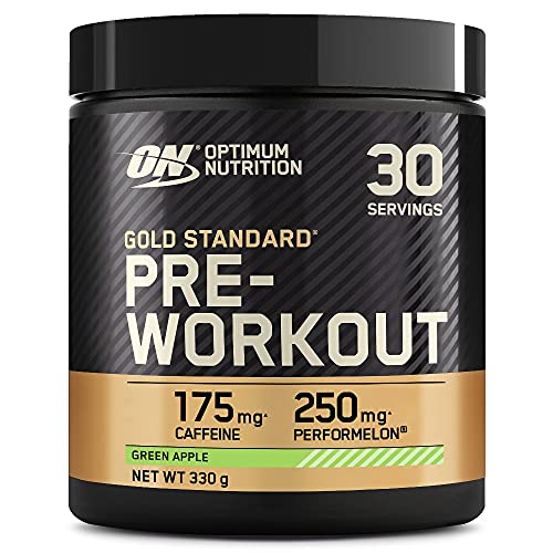 Optimum Nutrition Gold Standard Pre Workout Green Apple Flavoured Powder 330g - Default Title - Pre & Post Workout at MySupplementShop by Optimum Nutrition