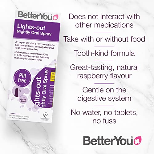 BetterYou Lights-Out 5HTP Nightly Oral Spray 50mg - Health Foods at MySupplementShop by BetterYou