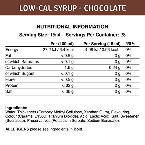 Applied Nutrition Fit Cuisine Low-Cal Syrup Chocolate 425ml - Health Foods at MySupplementShop by Fit Cuisine