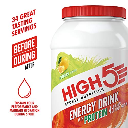 High 5 Energy Drink With Protein Citrus 1.6kg - Sports Nutrition at MySupplementShop by High 5